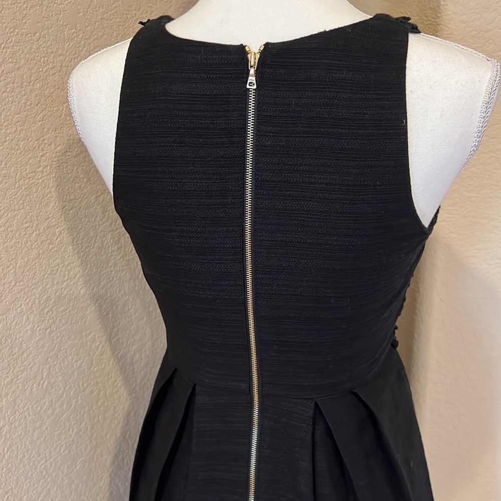 LOFT Black Woven Lace sleeveless Dress 0 Petite - Picture 8 of 16